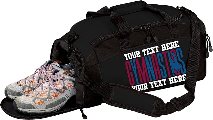 Personalized Men’s Gymnastics Duffel Bag – Custom Name & Team Colors Gym Bag for Boys Gymnast – Athlete Gear Bag for Practice, Meets & Travel by all+about+me+company