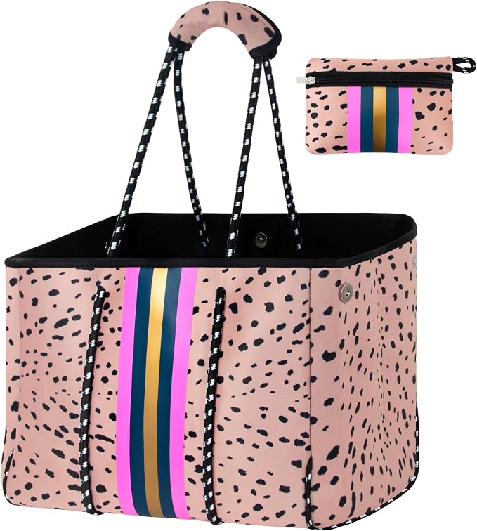 QOGiR Neoprene Multipurpose Beach Bag Tote with Inner Zipper Pocket … … … … by QOGiR