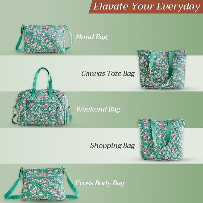 Maison d' Hermine Backpack for Women Men Cotton Shoulder Multipurpose Rucksack with Small Pouch Lightweight Multi Pocket Bag for Travel Work Beach Perfect for Spring Summer (Surya - Green) - Image 6