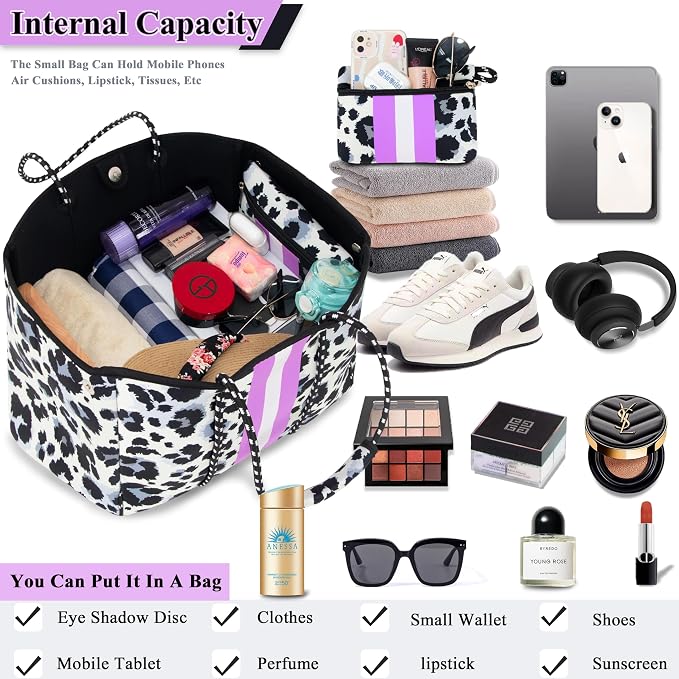 QOGiR Neoprene Multipurpose Beach Bag Tote with Inner Zipper Pocket … … … … - Image 6