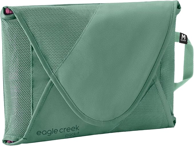 Eagle Creek Pack-It Reveal Garment Folder - Compression Wings - Maximize Luggage Space - Convenient Top Handle - Quick Drying Material - Medium - Willow Green - Image 2