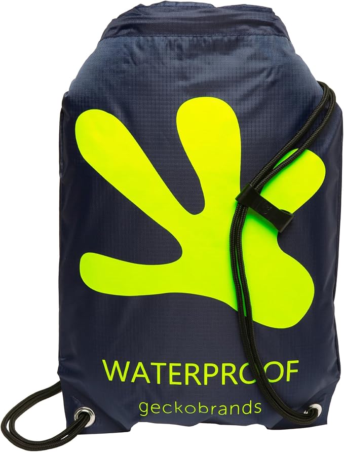 geckobrands Embark 10L Drawstring Backpack – Waterproof, Lightweight Dry Bag for Beach, Hiking, and Light Water Activities by geckobrands