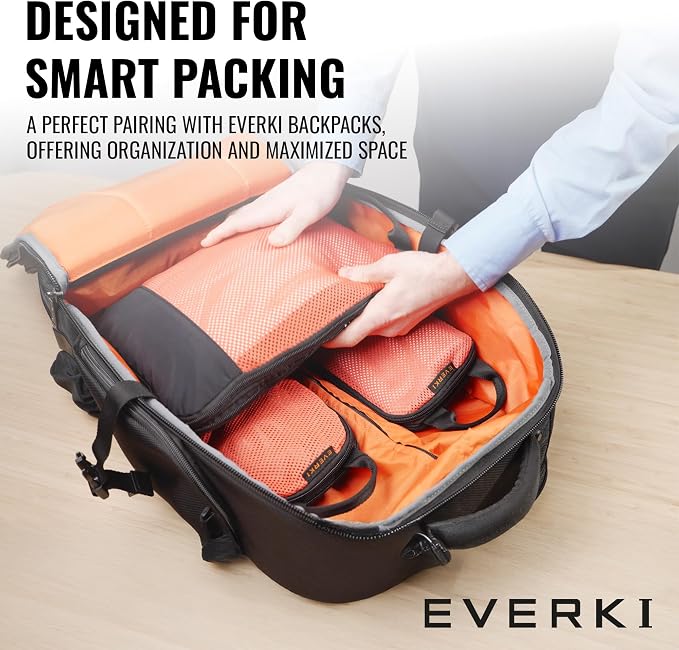 EVERKI Compression Packing Cube – 9L Lightweight Compressible Mesh Packing Cubes for Travel, Durable & Compressed Travel Organizer for Luggage, Backpack & Suitcase, Premium Compression Bags, Medium - Image 2