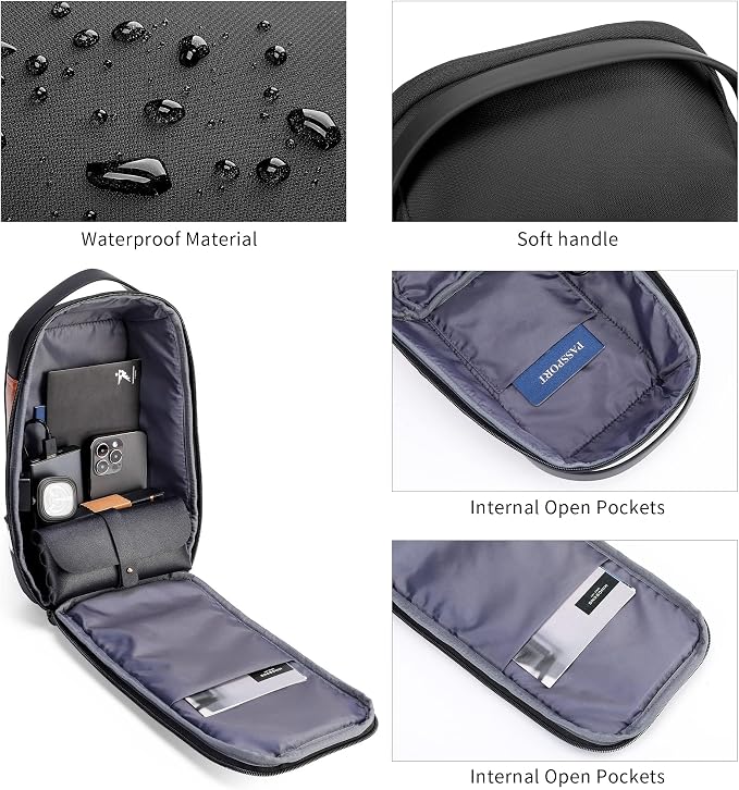 Kingsons Sling Crossbody Bag Anti-theft Chest Shoulder Backpack for Men Waterproof Minimalist Casual Daypack for Travel Gym - Image 3