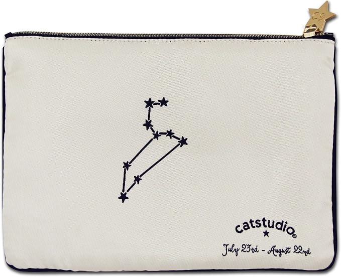 Catstudio Astrology Zipper Pouch, 5x7 Travel Toiletry Bag, Makeup Bag, Dog Treat Pouch, or Travel Purse - Image 2