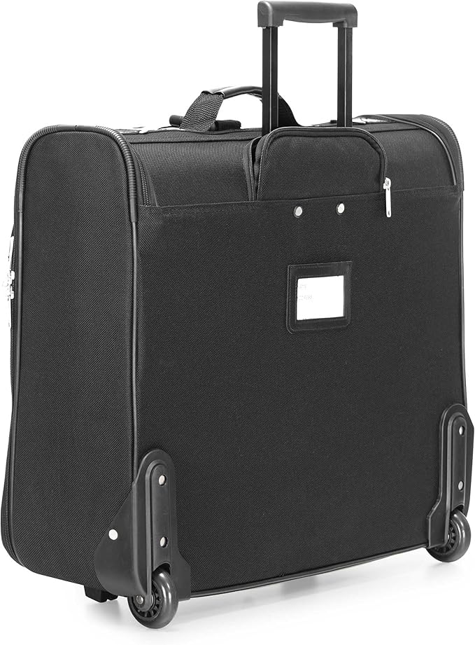 Travel Select Amsterdam Business Rolling Garment Bag, Softside Expandable Rolling 2-Wheeled Suit Carrier, Gray, One Size - Image 4