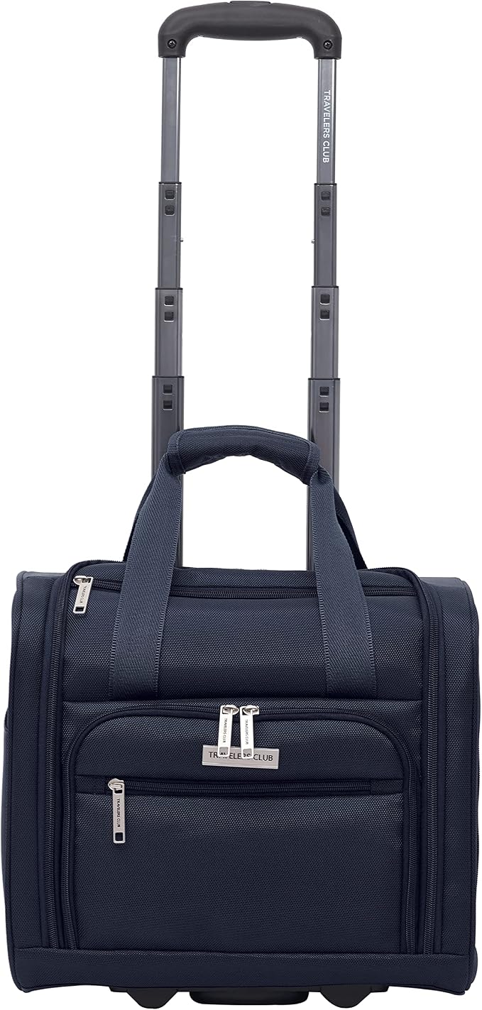 Travelers Club 14 Piece Riddock Luggage and Travel Accessories Set, Navy Blue - Image 3