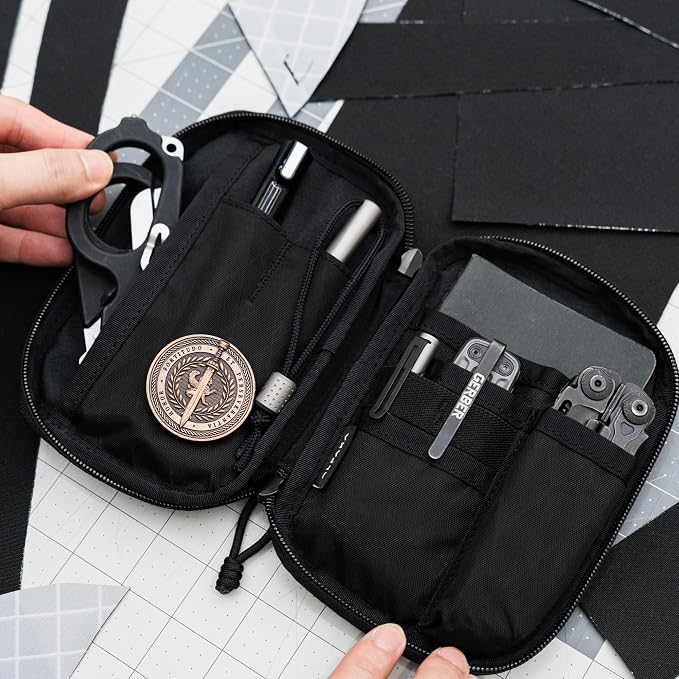 ALPAKA Admin Pouch Pro EDC Organizer Tool Pouch Black X-Pac X42 | Smooth Zipper, Weatherproof Storage for Electronics, Cables, Travel Accessories - Image 8