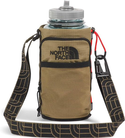 The North Face Borealis Water Bottle Holder - Adjustable Strap, Water-Repellent Finish, External Pocket with Key Hook, Cedar/Lava Red, One Size | Adjustable Strap, Water-Repellent Finish, External Pocket by Unknown