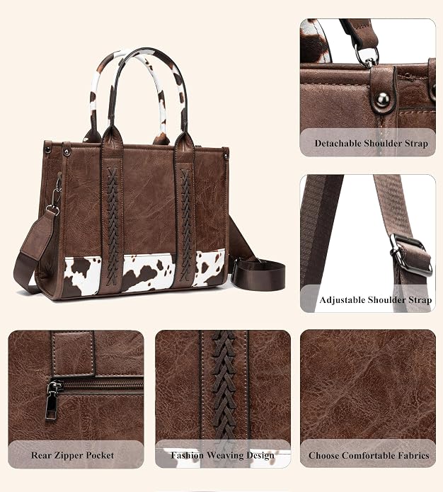 KingTo Women's Crocodile Pattern Satchel Handbags Stylish Tote Handbags crocodile purses for women 3 Pcs Set (B-blue) - Image 6