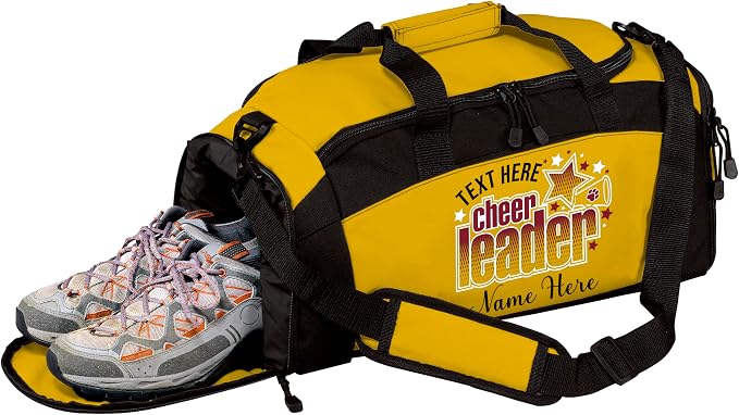 Personalized Cheerleading Duffel Bag with Custom Name – Cheer Team Gym Bag for Girls, Competition Travel Bag, Custom Team Colors & Year by all+about+me+company