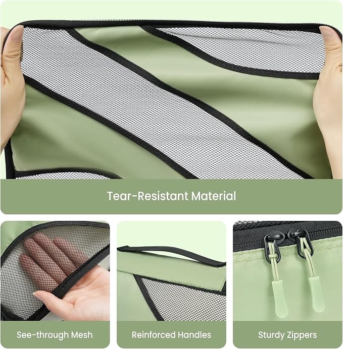 BAGAIL 6 Set Packing Cubes,Travel Luggage Packing Organizers - Image 3