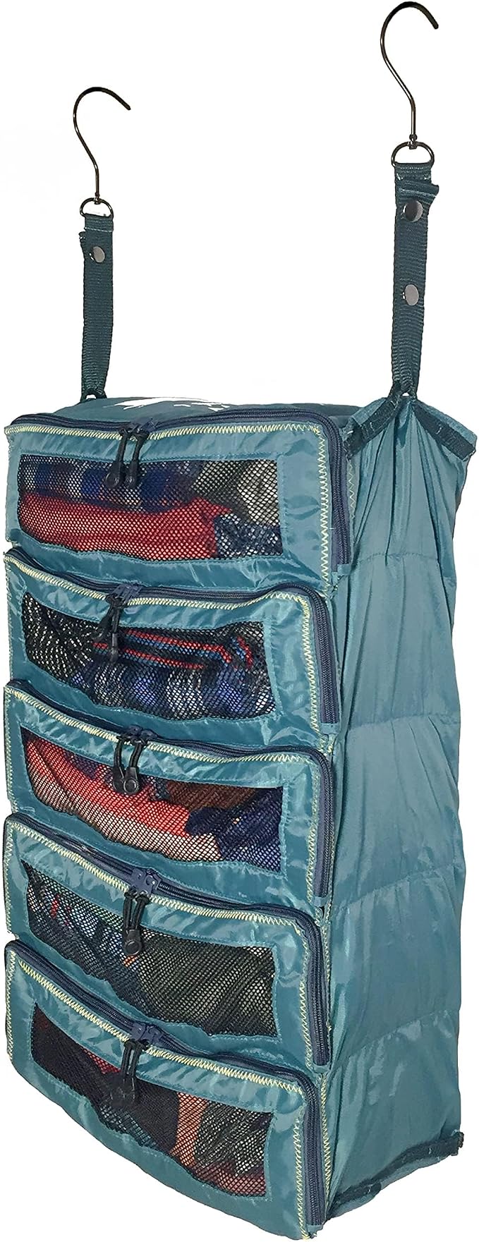Pack Gear Hanging Suitcase Organizer - Our Large Hanging Luggage Organizer Fits Any Suitcase - Our Packing Cubes For Travel Uses Mesh Windows to Make it Easy to Find your Clothes (Green, L) by PackGear
