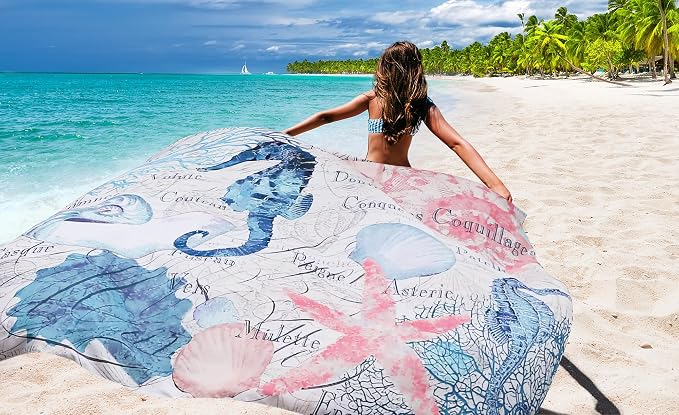 AISPARKY Beach Blanket Waterproof Sandproof Extra Large, Oversized Beach Mat, Quick Drying&Compact&Lightweight, Picnic Blankets Vacation Essentials for Outdoor Beach Camping (79" X 83" (4 Person)) - Image 6