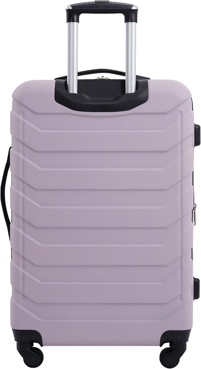 Wrangler 4 Piece Miami Luggage and Packing Cubes Set, Burnished Lilac - Image 4