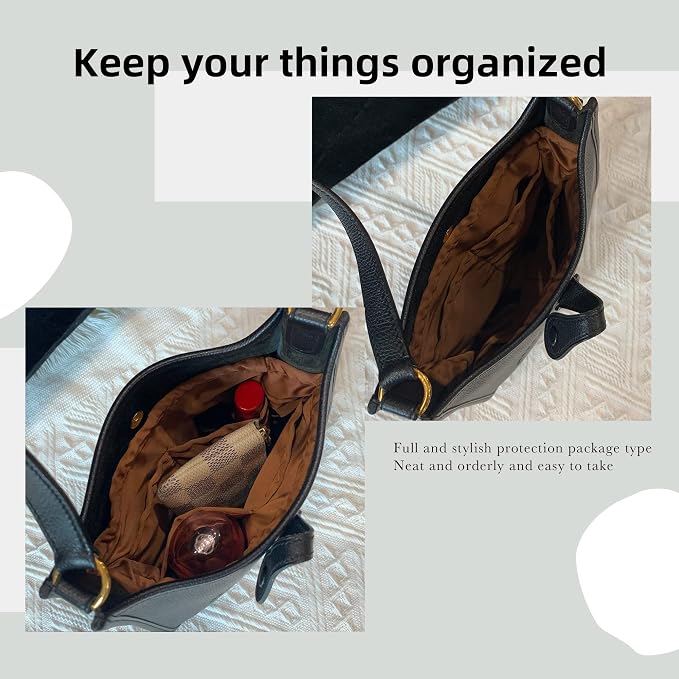 DGAZ Silky Purse Organizer Insert Fits Evelyne TPM/PM/GM/TGM Bags, Luxury Handbag & Tote Organizer, Simplicity bag organizer（Gold,TPM） - Image 4