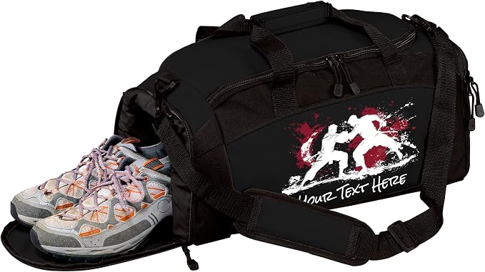 Personalized Martial Arts Duffel Bag – Custom Name Gym Bag for Karate, Taekwondo, Jiu Jitsu & MMA – Youth & Adult Training Gear Bag by all+about+me+company