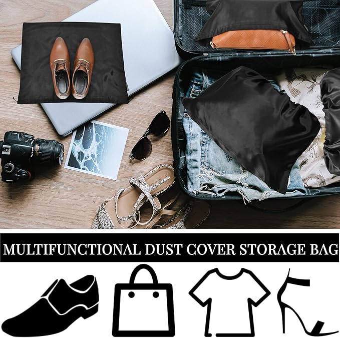 GONGKANGYUAN 30 Pack Dust Bags for Handbags Travel Storage Pouch, Silk Handbag Dust Cover Bags for Purses Pocketbooks Shoes Boots - Image 6