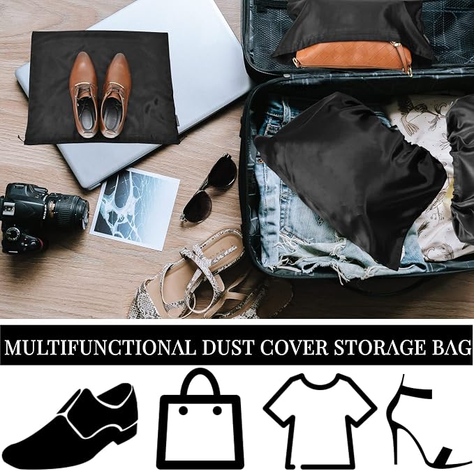 GONGKANGYUAN 30 Pack Dust Bags for Handbags Travel Storage Pouch, Silk Handbag Dust Cover Bags for Purses Pocketbooks Shoes Boots - Image 6