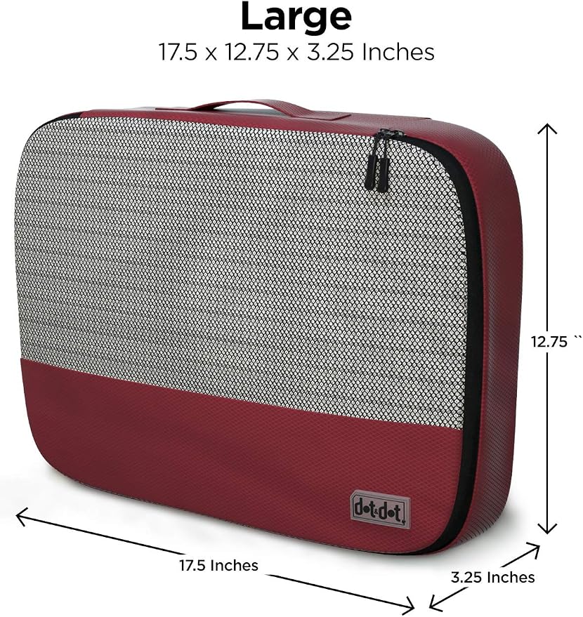Large Packing Cubes for Travel - 5pc Packing Cubes for Suitcases - Lightweight Luggage Organizer Bags (Non-Compression) - Image 3