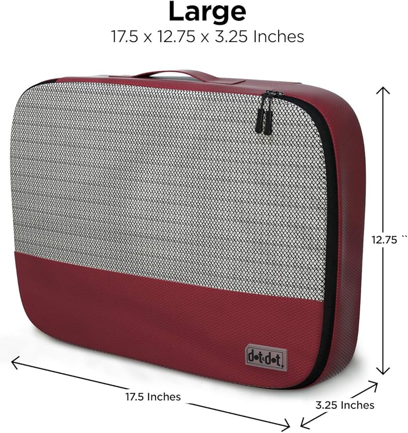 Large Packing Cubes for Travel - 5pc Packing Cubes for Suitcases - Lightweight Luggage Organizer Bags (Non-Compression) - Image 3