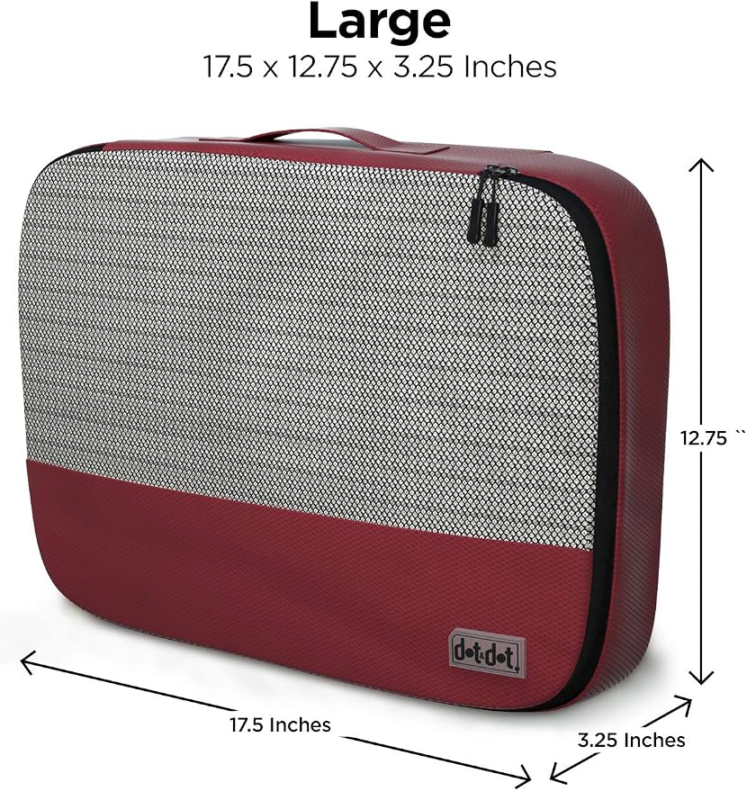 Large Packing Cubes for Travel - 5pc Packing Cubes for Suitcases - Lightweight Luggage Organizer Bags (Non-Compression) - Image 3