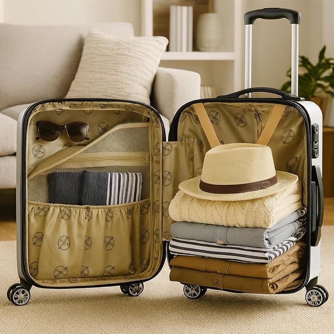 World Traveler Butterfly Luggage, 4-Piece Set - Image 4