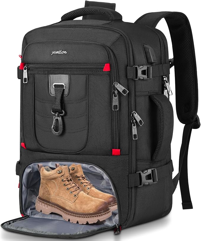 Carry On Backpack,Travel Backpack Laptop Bag Airline Approved for Men Women,Weekender Bag Mochila de Viaje by YAMTIONBAGS