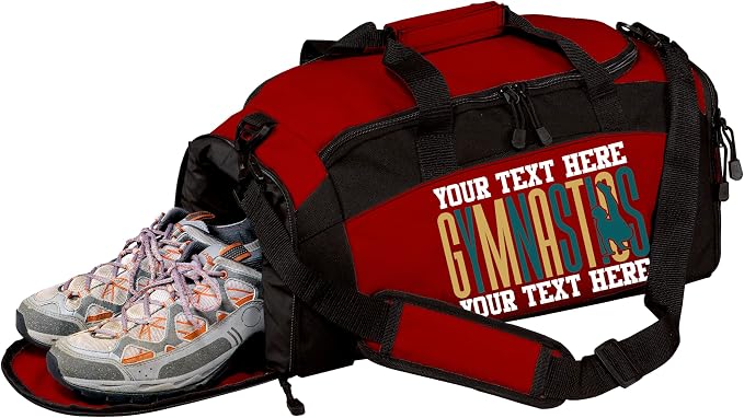 Personalized Men’s Gymnastics Duffel Bag – Custom Name & Team Colors Gym Bag for Boys Gymnast – Athlete Gear Bag for Practice, Meets & Travel by all+about+me+company