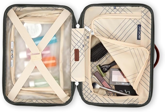 Samsonite Virtuosa Hardside Train Case, Crossbody Travel Makeup Case with Removable Strap - Image 2