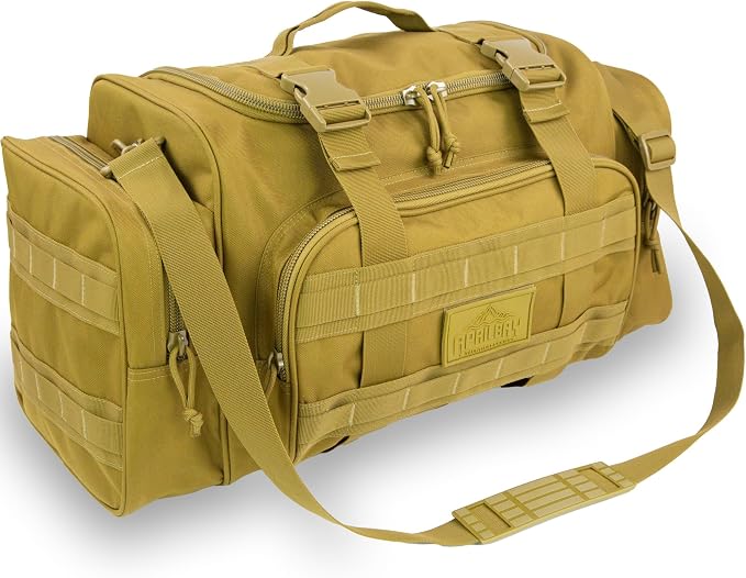 APRILBAY Duffel Bag – Heavy Duty Tactical Gym Bag for Men, Splashwater-Proof Weekender Travel Bag for Basketball, Football, Soccer, Hiking, and Hunting (Black) by APRILBAY