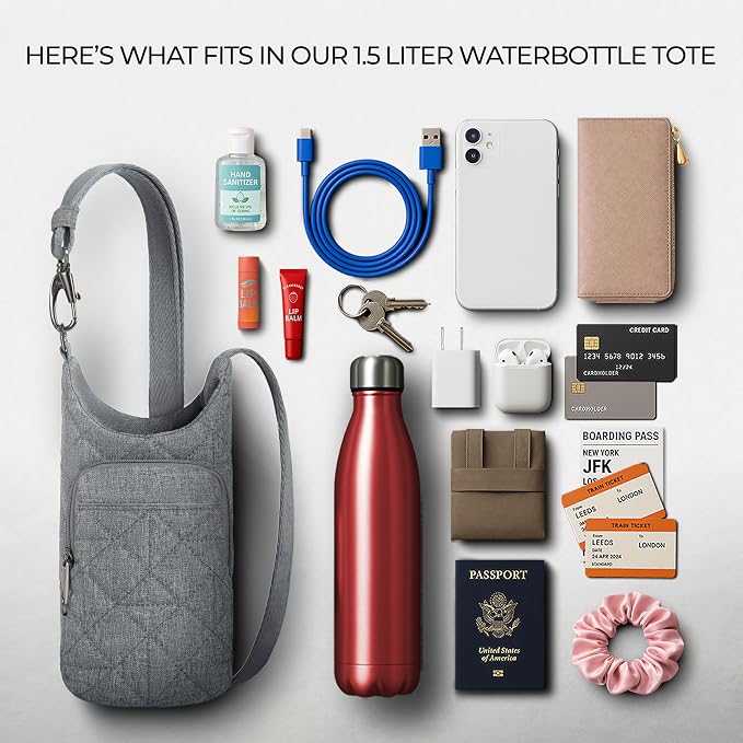 Travelon Anti-Theft Boho Insulated Water Bottle Tote - Image 6