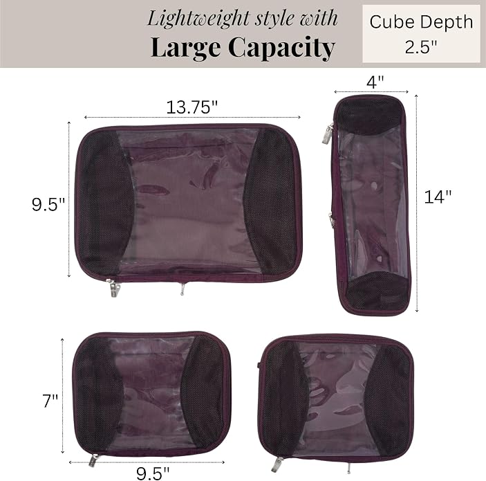 Baggallini Compression Cube 4-piece Set - Image 4