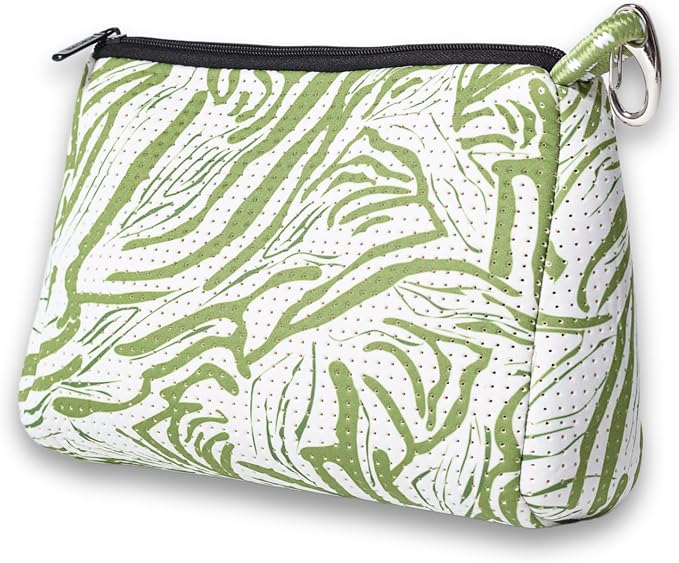 POPUPS Large Makeup Bag with Zipper - Waterproof Neoprene Cosmetic Bag 7.7 x 10.75 x 5 inches by POPUPSBrand