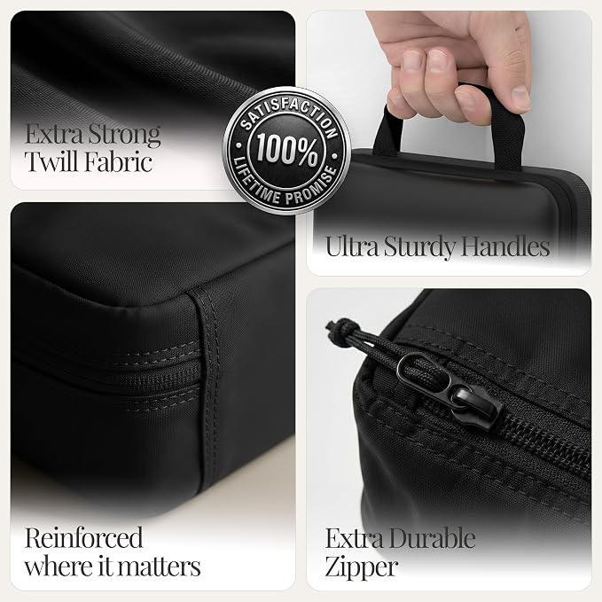 Well Traveled 4 pcs Compression Packing Bags Cubes Set with HybridMax Double-Capacity Design - Packing Cubes for Travel Compression to Maximize Limited Luggage Space, Black - Image 7