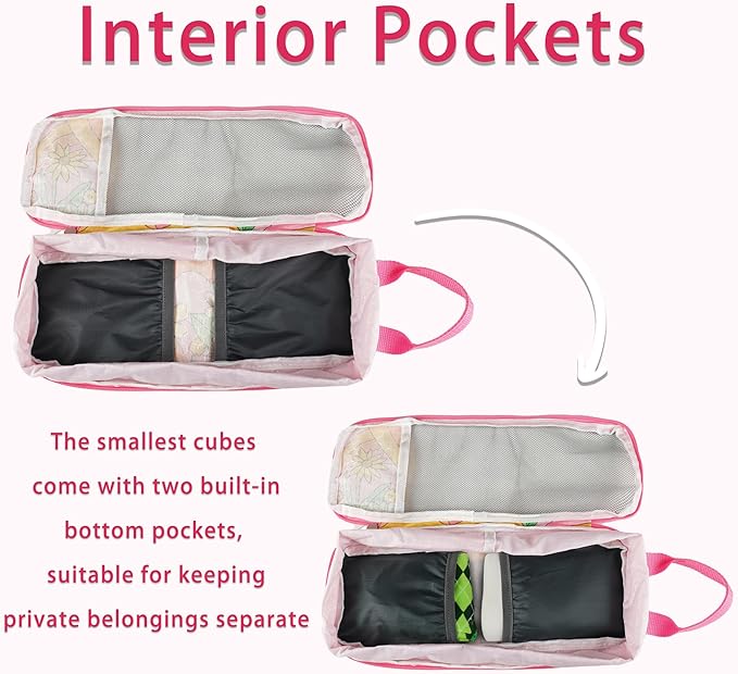 7 Pcs Compression Packing Cubes for Travel Luggage, Lightweight Suitcase Organizer Bags Set, Compression Packaging Cube for Travel Essentials, Packing Cubes for Carry on Suitcase - Image 5