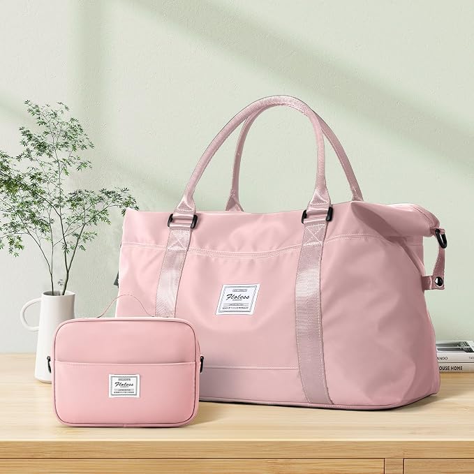 Travel Duffel Bag, Carry On Overnight Weekender Bags for Women | Travel Bag with Wet Pocket & Trolley Sleeve, For Spirit Airlines 18x14x8 Personal Item Bag - Image 9