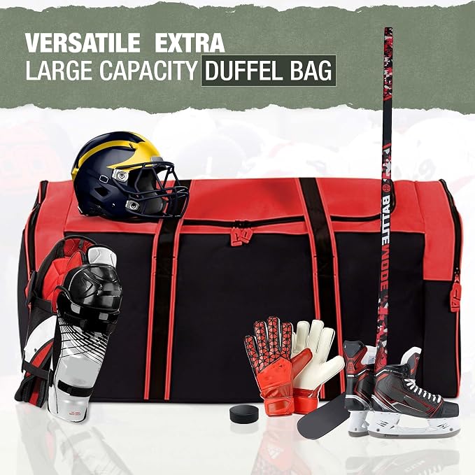 Jetstream Heavy Duty Multi Pocket Durable Sports Gym Equipment Travel Duffel Bag - Image 7