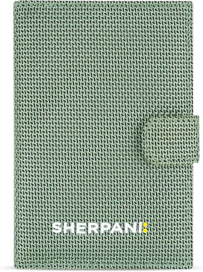 Sherpani Vienna, RFID Blocking Passport Holder, Travel Passport Cover Wallet, Travel Documents Organizer Protector, Travel Gift (Aloe Mist) by SHERPANI