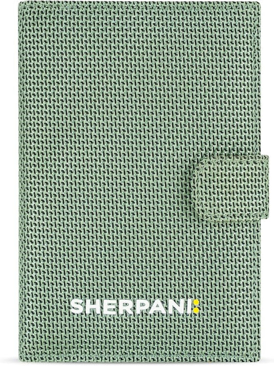 Sherpani Vienna, RFID Blocking Passport Holder, Travel Passport Cover Wallet, Travel Documents Organizer Protector, Travel Gift (Aloe Mist) by SHERPANI