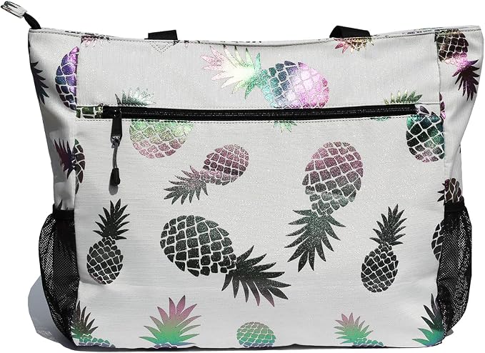 ESVAN LARGE BEACH BAG Water Resistant Lightweight 20 inch Women Oversize Tote Bag for Gym Beach Travel Pool Yoga Nurse - Image 4