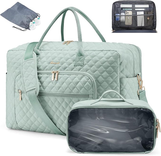 LOVEVOOK Travel Duffle Bag - Women's Weekender Carry On Overnight Laptop & Gym Bag With Toiletry/Shoe Pocket, Hospital Labor Bag by LOVEVOOK