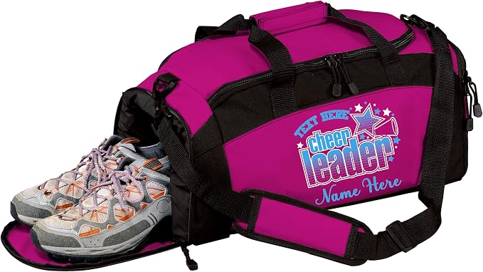 Personalized Cheerleading Duffel Bag with Custom Name – Cheer Team Gym Bag for Girls, Competition Travel Bag, Custom Team Colors & Year by all+about+me+company