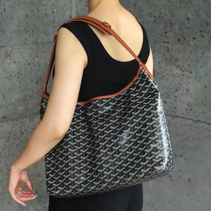Tote Bag Organizer Insert Compatible with Geya Hobo Handbag, Dupont Paper Inner Purse Organizer Insert, Makeup Liner Bag Shaper (White) - Image 9