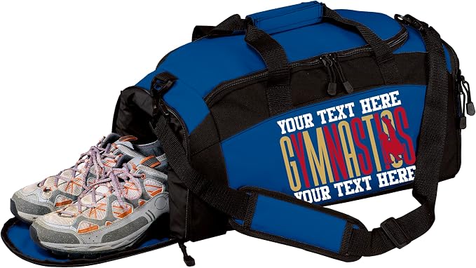 Personalized Men’s Gymnastics Duffel Bag – Custom Name & Team Colors Gym Bag for Boys Gymnast – Athlete Gear Bag for Practice, Meets & Travel by all+about+me+company