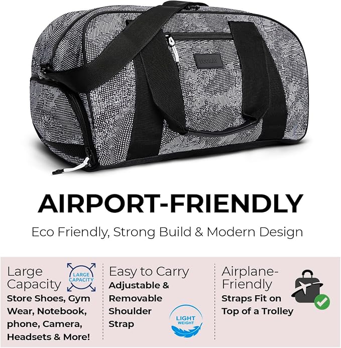 Vooray Burner Duffel Bag - 23L Small Gym Bag for Women and Men with Shoe Compartment, Lightweight Travel Duffel for Training, Sports, Overnight Use - Image 2