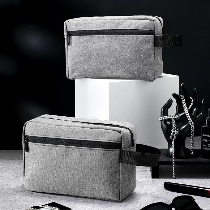 Paterr 16 Pcs Travel Toiletry Bag for Women Men Large Water Resistant Shaving Bag Hanging Cosmetic Bag with Handle and Divider Storage Travel Pouch Case (Gray) - Image 4