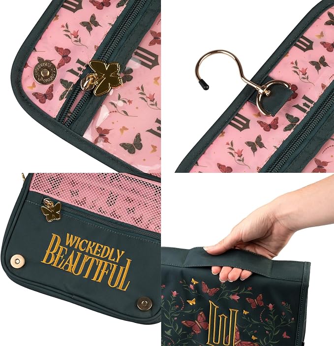 Grupo Erik Hanging Toiletry Bag - Wicked Merchandise | Travel Toiletry Bag Waterproof with Hook, Cosmetic Bags Makeup, Toiletries Travel Organiser | Wicked Gifts Under 20 Pounds - Image 3
