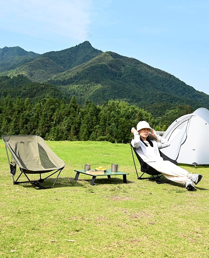 iClimb Ultralight Compact Mini Beach Picnic Folding Alu. Table with Carry Bag, Two Size (Blue - S) - Image 10