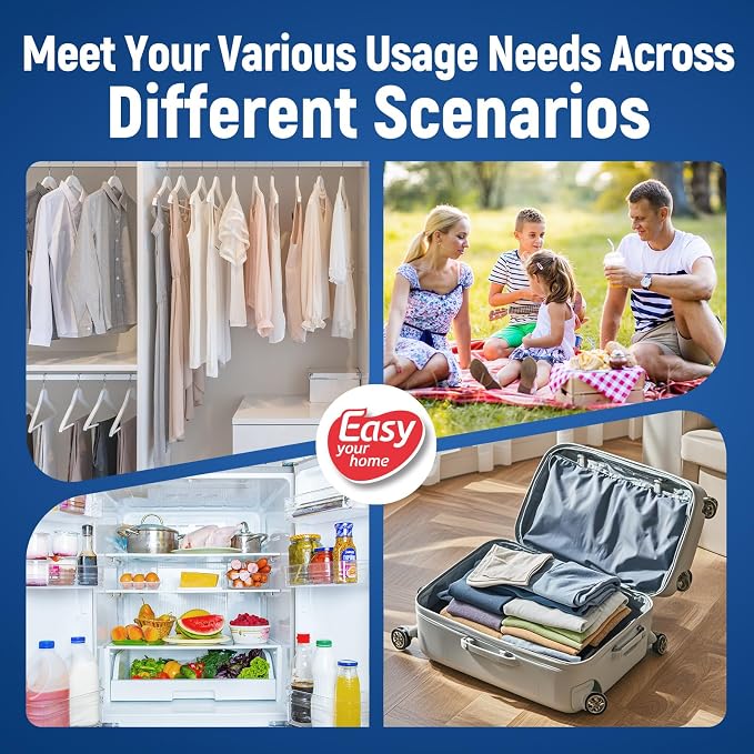 5PCS 5 Gallon Zipper Lock Plastic Bags with Handle and bottom,18"x23"+7",Extra Large Size Reusable Storage Bag with Double Zip for Clothing,Travel,Moving,Beach,BPA-Free,3-Mil Thick - Image 6